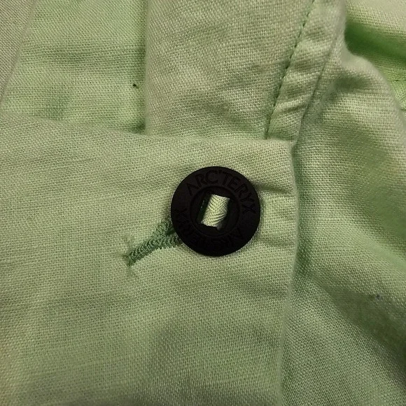 Arcteryx C'esta Linen Hoodie Womens Medium Yellow Anorak Gorpcore Hiking Outdoor - Picture 11 of 16